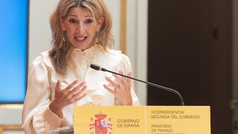 ep la vicepresidenta segunda del gobierno y ministra de trabajo y economia social yolanda diaz en el ep la vicepresidenta segunda del gobierno y ministra de trabajo y economia social yolanda diaz en el