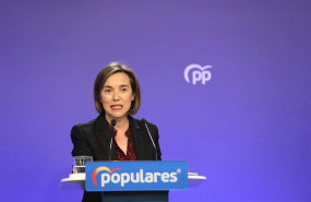 ep la vicesecretaria de politica social del partido popular cuca gamarra durante una rueda de prensa