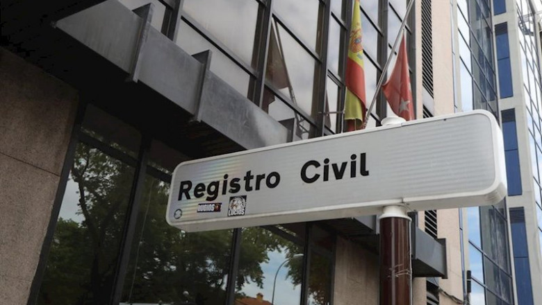 Letrero indicativo de uno de los registros civiles madrileños | Marta Fernández Jara - Europa Press ep letrero indicativo de uno de los registros civiles madrilenos