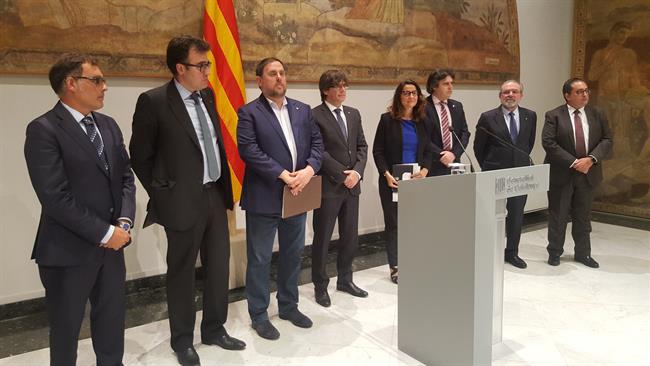 Pte.C.Puigdemont, vicpte.O.Junqueras, ptes de diputaciones | EUROPA PRESS ep ptecpuigdemont vicpteojunqueras ptesdiputaciones
