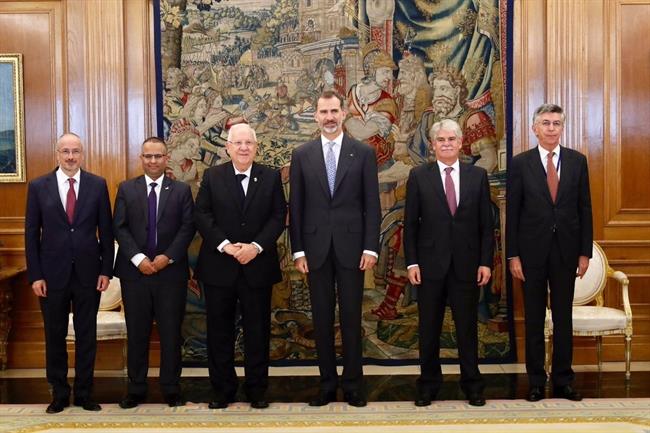 El Rey se reunió con el Presidente del Estado de Israel, Reuven Rivlin. | TWITTER DE LA CASA REAL ep reyreunio conpresidenteestadoisrael reuven rivlin