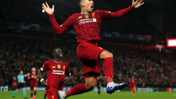 ep roberto firmino celebra el 2-0 en el liverpool-atletico de madrid de la liga de campeones