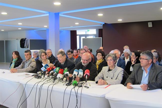 Rueda de prensa en Baiona de los Artesanos de la Paz | EUROPA PRESS ep ruedaprensabaionalos artesanosla paz