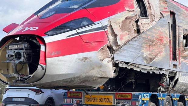 ep uno de los vagones del tren iryo accidentado en adamuz cordoba