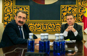 ep videoconferencia del presidente de castilla-la mancha emiliano garcia-page y el consejero de