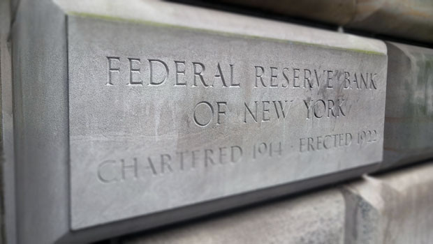 dl banco de reserva federal de la ciudad de nueva york nyc wall st street financiar dinero dólares alimentado dólar us usa estados unidos de américa