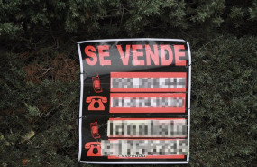 ep archivo   cartel de una vivienda en venta
