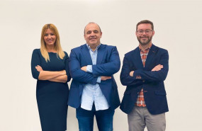 ep archivo   el equipo fundador de finteca formado por carlos blanco silvia escamez y marc torres