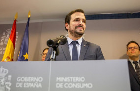 ep el ministro de consumo alberto garzon durante la rueda de prensa de presentacion del proyecto de