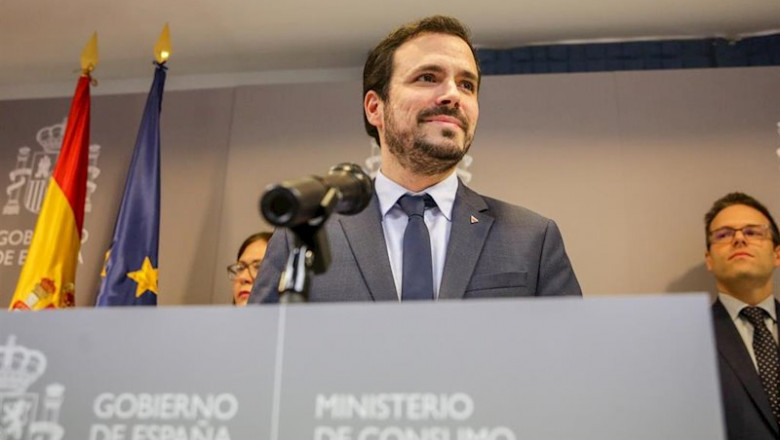 El ministro de Consumo, Alberto Garzón, durante la rueda de prensa de presentación del proyecto de Real Decreto de Comunicaciones Comerciales de las Actividades del Juego, en Madrid (España), a 21 de febrero de 2020. | Ricardo Rubio - Europa Press ep el ministro de consumo alberto garzon durante la rueda de prensa de presentacion del proyecto de