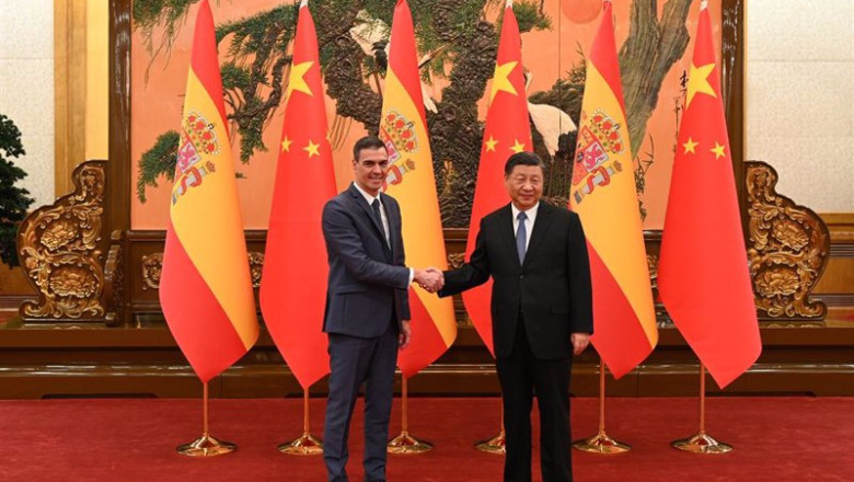 ep el presidente del gobierno pedro sanchez y el presidente de china xi jinping durante su encuentro ep el presidente del gobierno pedro sanchez y el presidente de china xi jinping durante su encuentro