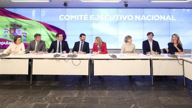ep el presidente del pp pablo casado preside la reunion del comite ejecutivo nacional del pp tras