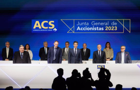 ep el presidente y el consejero delegado del grupo acs florentino perez 2d y juan santamaria 3d ep el presidente y el consejero delegado del grupo acs florentino perez 2d y juan santamaria 3d