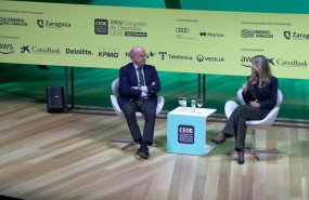 ep el vicepresidente del bce luis de guindos y la vicepresidenta del gobierno de aragon mar vaquero