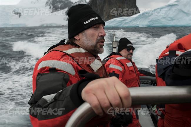 Javier y Carlos Bardem durante su expedición al Océano Antártico con Greenpeace | CHRISTIAN ASLUND/ GREENPEACE ep javiercarlos bardem duranteexpedicionoceano antarticogreenpeace