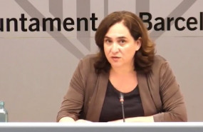 ep la alcaldesa de barcelona ada colau en una rueda de prensa telematica para pedir un pacto de