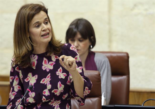 La portavoz adjunta de Podemos Andalucía, Esperanza Gómez, en el debate | EUROPA PRESS ep la portavoz adjuntapodemos andalucia esperanza gomez endebate