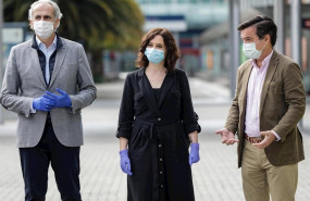 ep la presidenta de la comunidad de madrid isabel diaz ayuso visita el hospital de campana de ifema