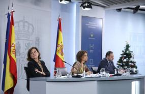ep la vicepresidenta primera del gobierno carmen calvo la ministra portavoz y de hacienda maria