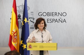 ep la vicepresidentagobierno carmen calvo presidereunionla conferenc