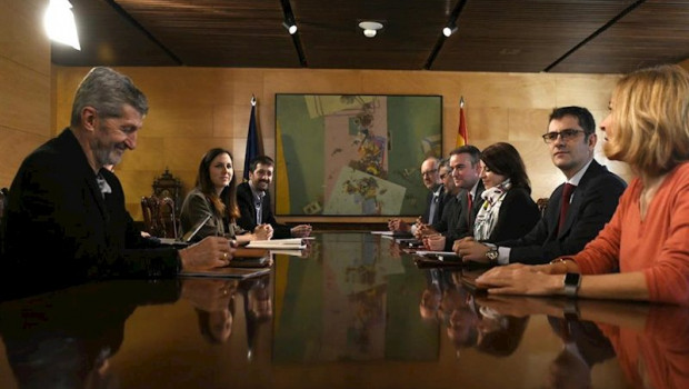 ep reunion de la comision permanente de coordinacion del gobierno de coalicion entre psoe y unidas