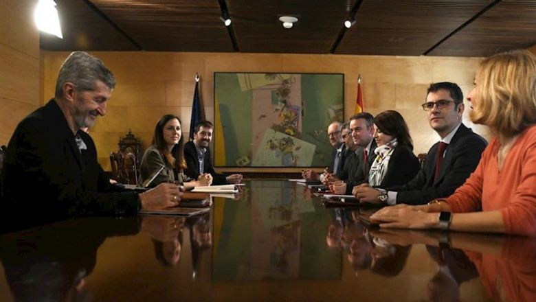 Reunión de la Comisión Permanente de Coordinación del Gobierno de coalición entre PSOE y Unidas Podemos | Óscar Cañas - Europa Press ep reunion de la comision permanente de coordinacion del gobierno de coalicion entre psoe y unidas