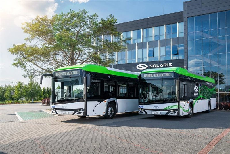 Solaris (CAF) suministrará cerca de 150 autobuses eléctricos a Países Bajos y Polonia por más de 110 millones