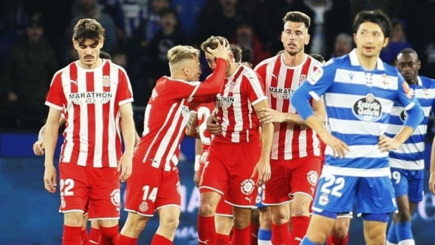 ep stuani celebra su doblete en riazor