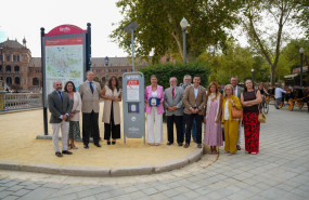 inauguracion totem parque de maria luisa plaza de espaa sevilla 