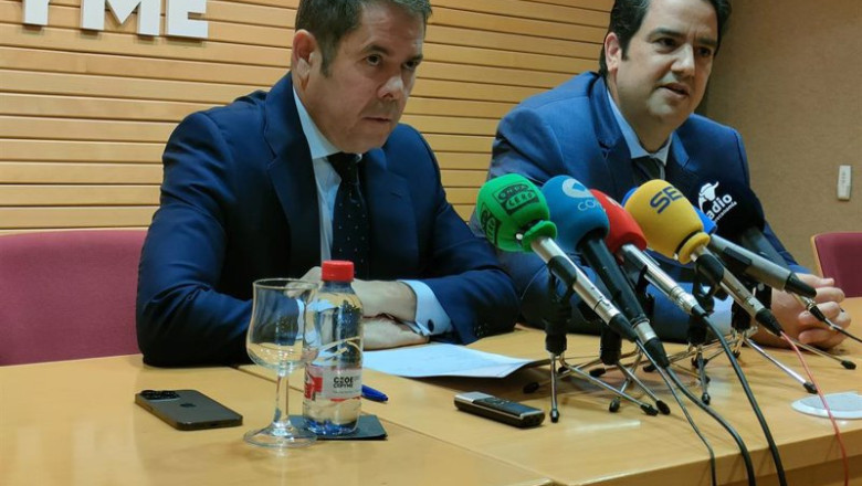 El presidente de Cepyme, Gerardo Cuerva (i), y el presidente de CEOE Cepyme Salamanca, Diego García (d), en Salamanca | EUROPA PRESS ep el presidente de cepyme gerardo cuerva i y el presidente de ceoe cepyme salamanca diego garcia d