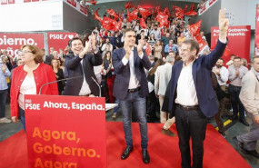 ep el presidente del gobierno en funciones pedro sanchez el secretario general del psdeg gonzalo