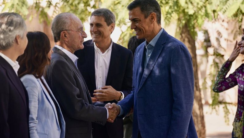 ep el presidente del gobierno pedro sanchez y el alcalde de malaga francisco de la torre durante la ep el presidente del gobierno pedro sanchez y el alcalde de malaga francisco de la torre durante la