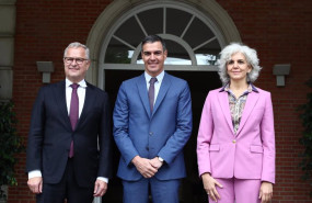 ep el presidente del gobierno pedro sanchez y el consejero delegado del grupo ap mller maersk sren ep el presidente del gobierno pedro sanchez y el consejero delegado del grupo ap mller maersk sren
