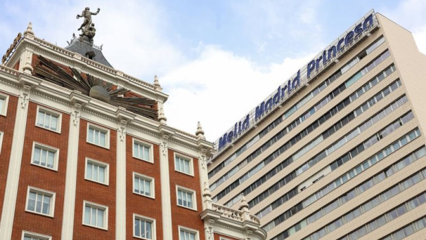 ep fachada exterior del hotel melia en la calle princesa a 22 de julio de 2026 en madrid espana