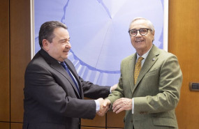 ep fernando martinez presidente caja rural de asturias y antonio fernandez escandon presidente de
