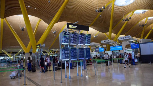 ep interior del aeropuerto adolfo suarez madrid barajas a 12 de agosto de 2022 en madrid espana