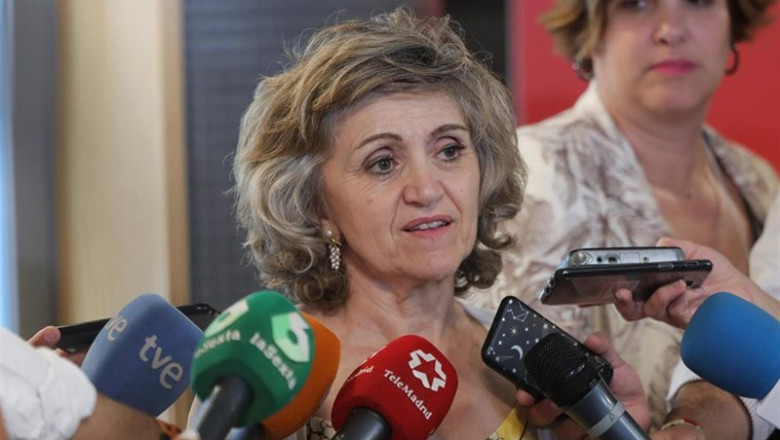 La ministra de Sanidad, Consumo y Bienestar Social en funciones, María Luisa Carcedo, se reúne con colectivos de Consumo en el Impact Hub Piamonte de Madrid. | Jesús Hellín - Europa Press ep la ministra de sanidad consumo y bienestar social en funciones maria luisa carcedo se reune con