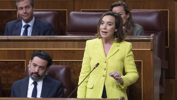 ep la secretaria general del partido popular y portavoz del partido cuca gamarra interviene en una