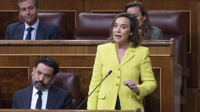 ep la secretaria general del partido popular y portavoz del partido cuca gamarra interviene en una