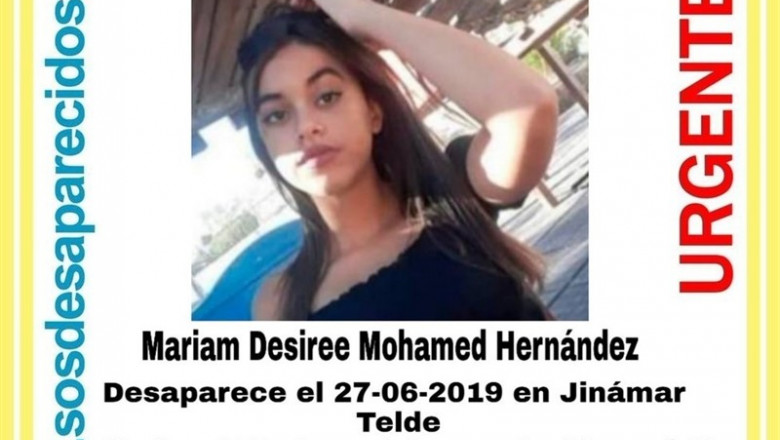 Menor desaparecida en Telde | CEDIDO/TWITTER @SOSDESAPARECIDO ep menor desaparecidatelde