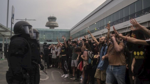 ep october 14 2019 barcelona spain nine leaders of the catalan independence movement were jailed on