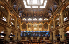 ep paneles del ibex 35 en el palacio de la bolsa a 23 de mayo de 2023 en madrid espana 20230601130204