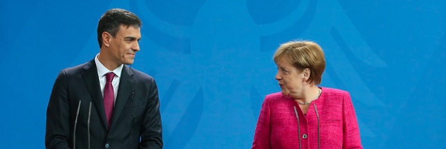 pedro sanchez angela merkel portada