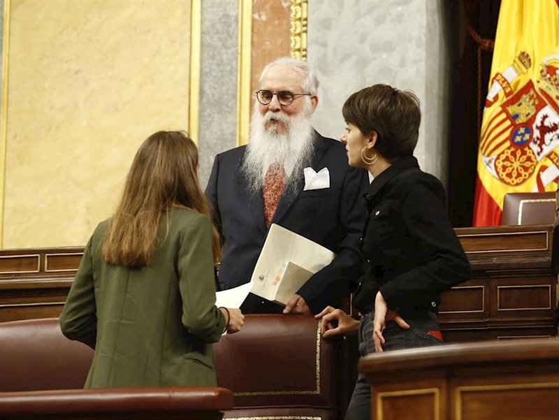 ep agustin zamarron diputado del psoe y presidente de la mesa de edad en la sesion constitutiva