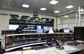 ep centro de control de la red ferroviaria de mallorca en las oficinas de serveis ferroviaris de