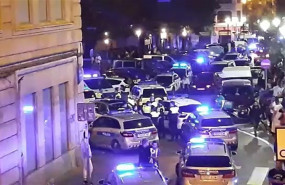 ep efectivos de la policia acuden al barrio bilbaino de san francisco tras generarse una pelea