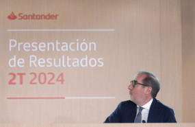 ep el consejero delegado de banco santander hector grisi durante una presentacion de resultados del