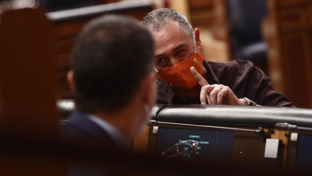 ep el diputado de compromis joan baldovi durante una sesion de control al gobierno en el congreso