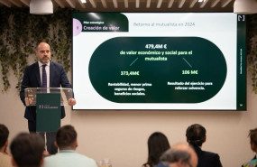 ep el director general de mutualidad fernando ariza durante la presentacion del plan estrategico de