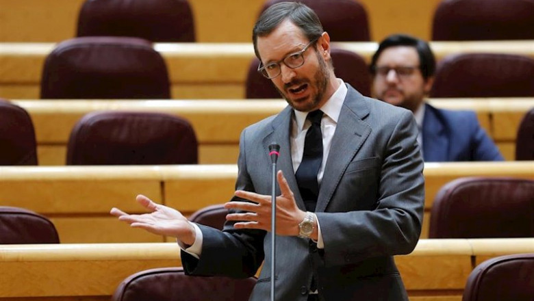 El portavoz del PP en el Senado, Javier Maroto, pregunta a la vicepresidenta tercera, Nadia Calviño, por las medidas económicas que está tomando el Ejecutivo para paliar los efectos de la crisis provocada por el coronavirus y si el Ministerio del Interior | Pool ep el portavoz del pp en el senado javier maroto pregunta a la vicepresidenta tercera nadia calvino